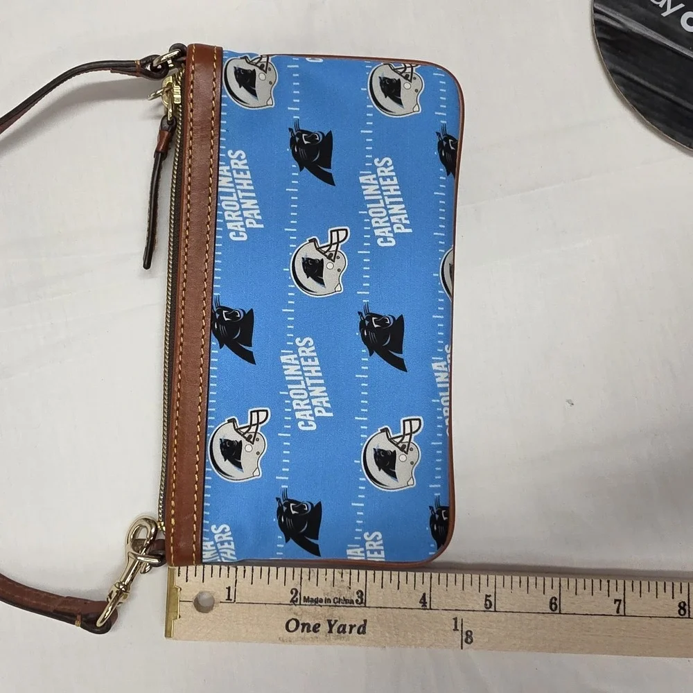 Dooney & Bourke Carolina Panthers Blue Clutch Wristlet with Detachable Strap